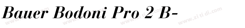 Bauer Bodoni Pro 2 B字体转换
